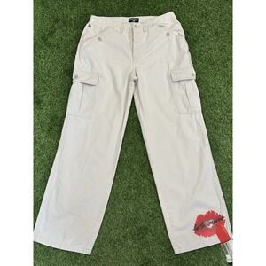 Polo Jeans Co Military Cargo Pants Women 10 x 31 Beige Ralph‎ Lauren Utility